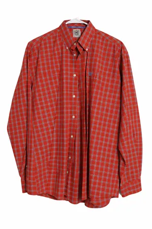 Cinch men’s L/S classic fit medallion button down shirt red size medium thumbnail 2