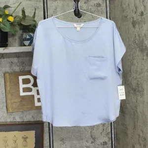 NWT State Of Day 2-Pc. Silk Touch Short Sleeve Pajama Set Eventide Blue XL thumbnail 3
