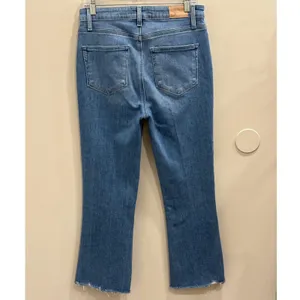 PAIGE Claudine High Rise Kick Flare Crop Jeans Darling Light Wash Size 30 Casual thumbnail 4