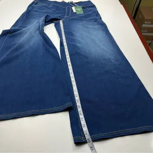 Halara Flex Women High Waisted Pocket Baggy Wide Leg Pull-On Stretch Jean XL NEW thumbnail 8