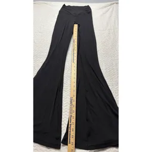 OFFLINE by Aerie Real Me Black High Rise Super Flare Leggings Crossover Waist S thumbnail 4