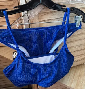 Textured Royal Blue Bikini Medium NWOT thumbnail 1