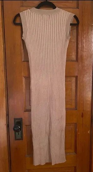 Knit Dress Tan thumbnail 1