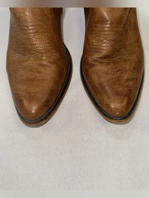 Roper Women's Nettie Western Performance Boots - Round Toe Tan 7.5 thumbnail 4