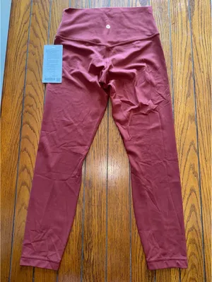 Lululemon Align No Line High Rise 25” Cranberry Charm Size 8 NWT thumbnail 2