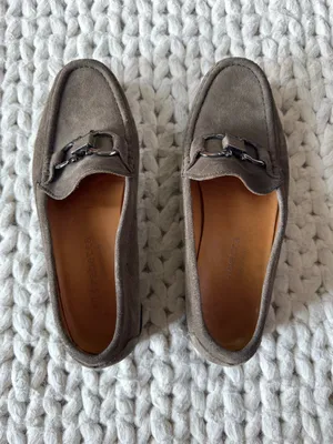 Elizabetta Taupe Suede Loafers, size 38 (7.5/8) thumbnail 3