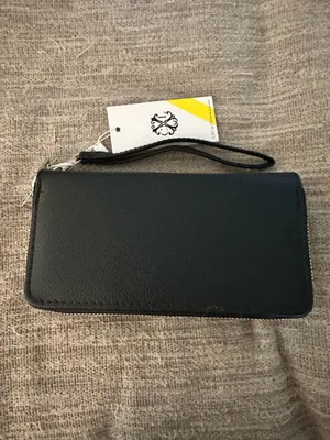 CLX by Christian Lacroix Brandy pebble double zipper wallet thumbnail 2