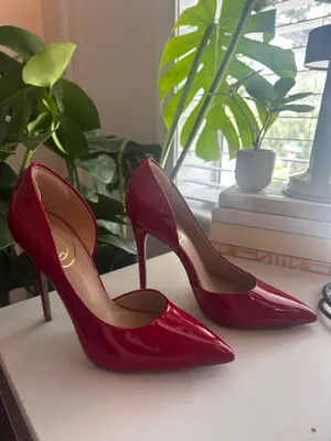 Red Patent Leather Heels Jessica Simpson 5.5 thumbnail 2