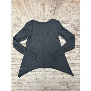 Lululemon Top Women's‎ Size 4 Gray Tea Lounge Pullover Asymmetrical Sweatshirt thumbnail 5