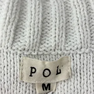 POL V-Neck Color Block Chunky Knitted Sweater Women’s‎ Size M thumbnail 12
