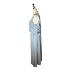 Show Me Your MuMu Dress‎ Women Medium Steel Blue Chiffon Kendall Side Slit Maxi thumbnail 8