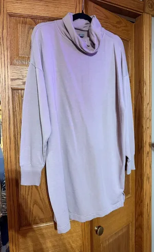 Aerie Women’s Taupe Cowl Neck Sweater Dress thumbnail 1