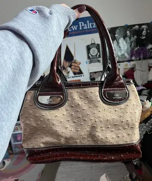 Elite Jeans Ostrich leather shoulder bag thumbnail 1