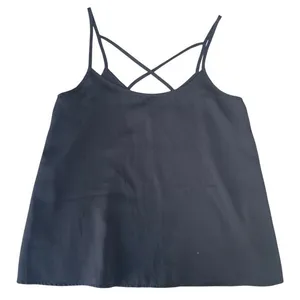 Abercrombie & Fitch Black Crisscross Strap V-Neck Cami Tank Top Womens XS thumbnail 1