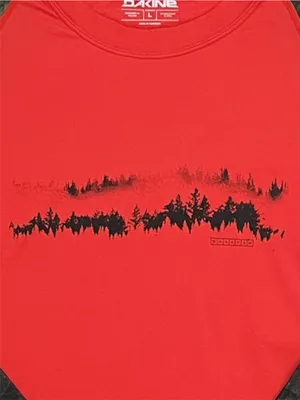 Dakine Hillcrest Orange and Camo Crew Top size Large thumbnail 3