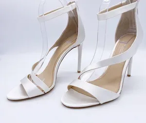 Imagine Vince Camuto white satin stiletto heels 4" heel Size 6.5 / 37 thumbnail 1