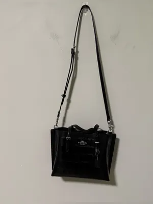 COACH Black Croc Embossed Mollie Tote Bag 25 thumbnail 9