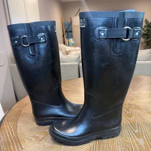 Helly Hansen W Veierland 2 Rubber Boots Black Tall Rain Boots Womens 8 thumbnail 6