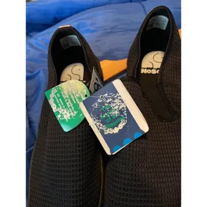 No Sox Vintage Slip on Shoes Size 11 Women's Mesh‎ Black thumbnail 9