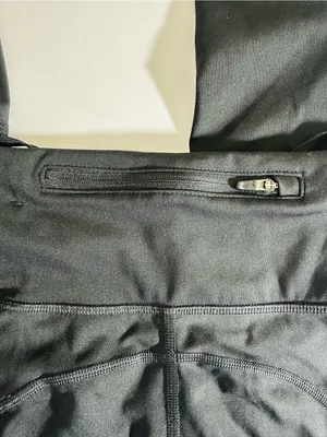 Nike Black High-Waist Dri-FIT Leggings with White Swoosh Sz XS thumbnail 5