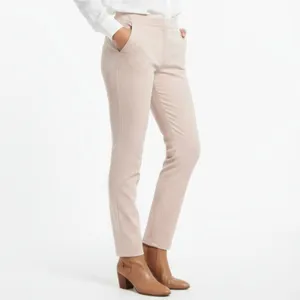 Tahari Pale Pastel Pink Faux Suede Trouser Pants M thumbnail 7