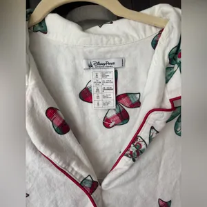 Disney Parks Pajamas shirt Christmas Holiday Retro Mickey Bows long holidays thumbnail 3