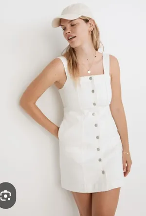 O Madewell White Top with Branded Neck Label Size 8 thumbnail 1