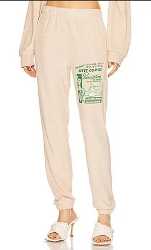 Boys Lie Love‎ Hurts Terry Sweatpants in Sand Size: M thumbnail 1