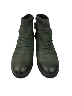 *Miz Mooz Sallie Ankle Boots Womens Size 40 Green Leather Comfort Casual Classic thumbnail 2