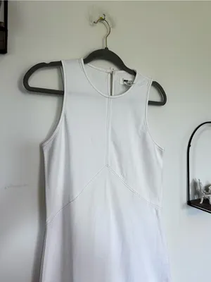 NWT Madewell White Denim Seamed Maxi Dress Size 2‎ thumbnail 6