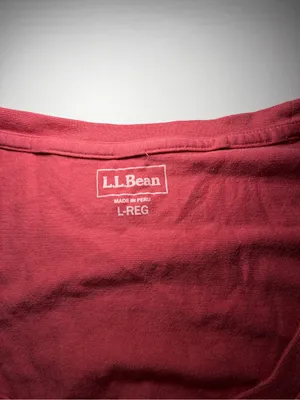 L.L. Bean Women's Coral/red Scoop Neck Short Sleeve Tee thumbnail 2