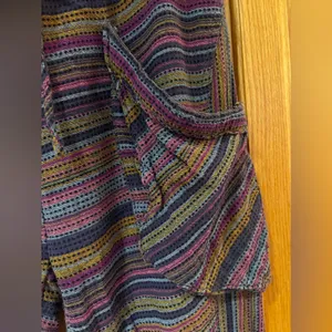 Free People Sweet Escape High‎ Waist Harem Woven Striped Pants Pouch Pockets XS thumbnail 7