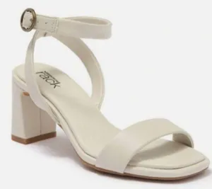Nordstrom Rack Sandals Womens Size 5.5 Bone‎ Strappy Faux Leather thumbnail 1