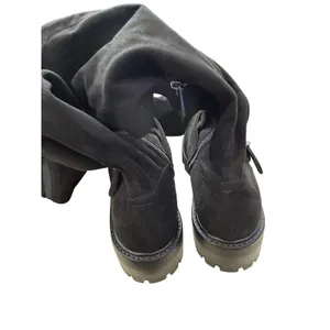 Marc Fisher LTD Black Suede Over The Knee Lug Sole Buckle Boots Womens 8 NEW thumbnail 6