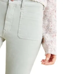 Pilcro and the Letterpress Anthro Mint Green High-Rise Skinny Corduroys Pants thumbnail 3