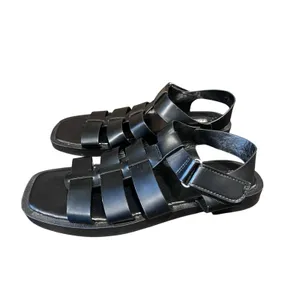 Primark Women's Minimalist Euro style Faux Leather Caged Fisherman Sandals Size 8 thumbnail 5