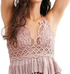 Free People Adella Cami Dusty Mauve thumbnail 2