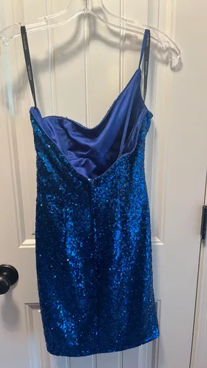 Sherri Hill Royal Blue Short Formal thumbnail 3