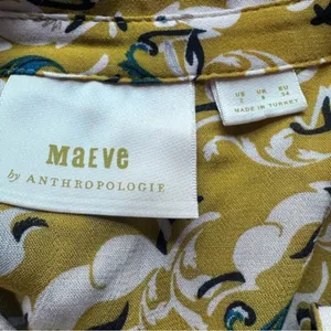 Anthropologie Maeve Janie Peasant‎ Rabbit Blouse Size 2 thumbnail 4