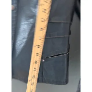 No Boundaries Vintage Y2k‎ Womens Brown Faux Leather Button Front Jacket XL Moto thumbnail 10