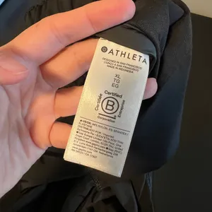 Athleta Women's XL Black Nylon Bungee Hem Track Pants Zipper Pockets thumbnail 9