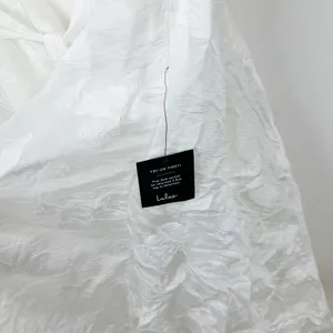 Lulus Sweet Definition White Burnout Ruffled One-Shoulder Midi Dress Large NWT thumbnail 10