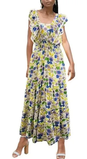 BAROK PARIS Floral Ruffle‎ Dress thumbnail 1