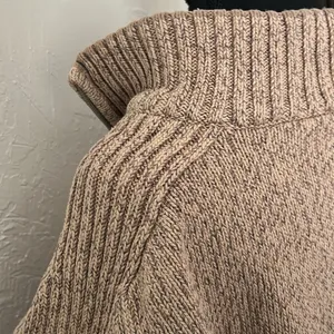 Columbia Tan Quarter Zip Jacket w/ Cable Knit Details thumbnail 5