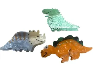 Urban Outfitters Set of 3 Dinosaur Hair Clips thumbnail 1
