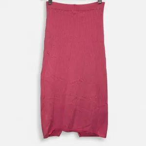 Free People Lolita Pink Ribbed Knit Slit Front Maxi Skirt Small Soft Indie Core thumbnail 3