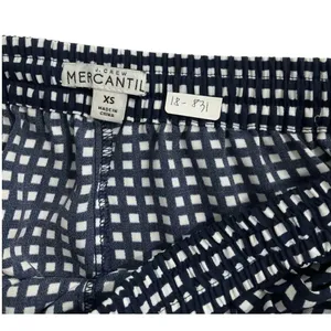 J. Crew Mercantile Blue & White Checked Drawstring Shorts Women's Sz XS | 18-831 thumbnail 3