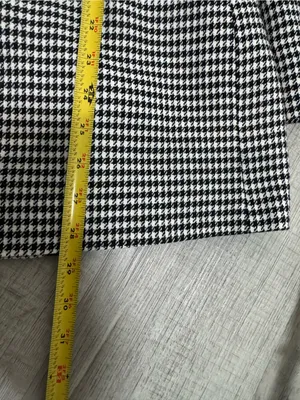 Zara Women’s Houndstooth Double Breasted Blazer Black White Size M Jacke thumbnail 12