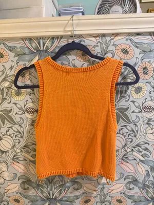 Orange Sweater Vest thumbnail 2