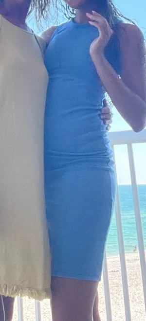 Blue Midi Dress thumbnail 3